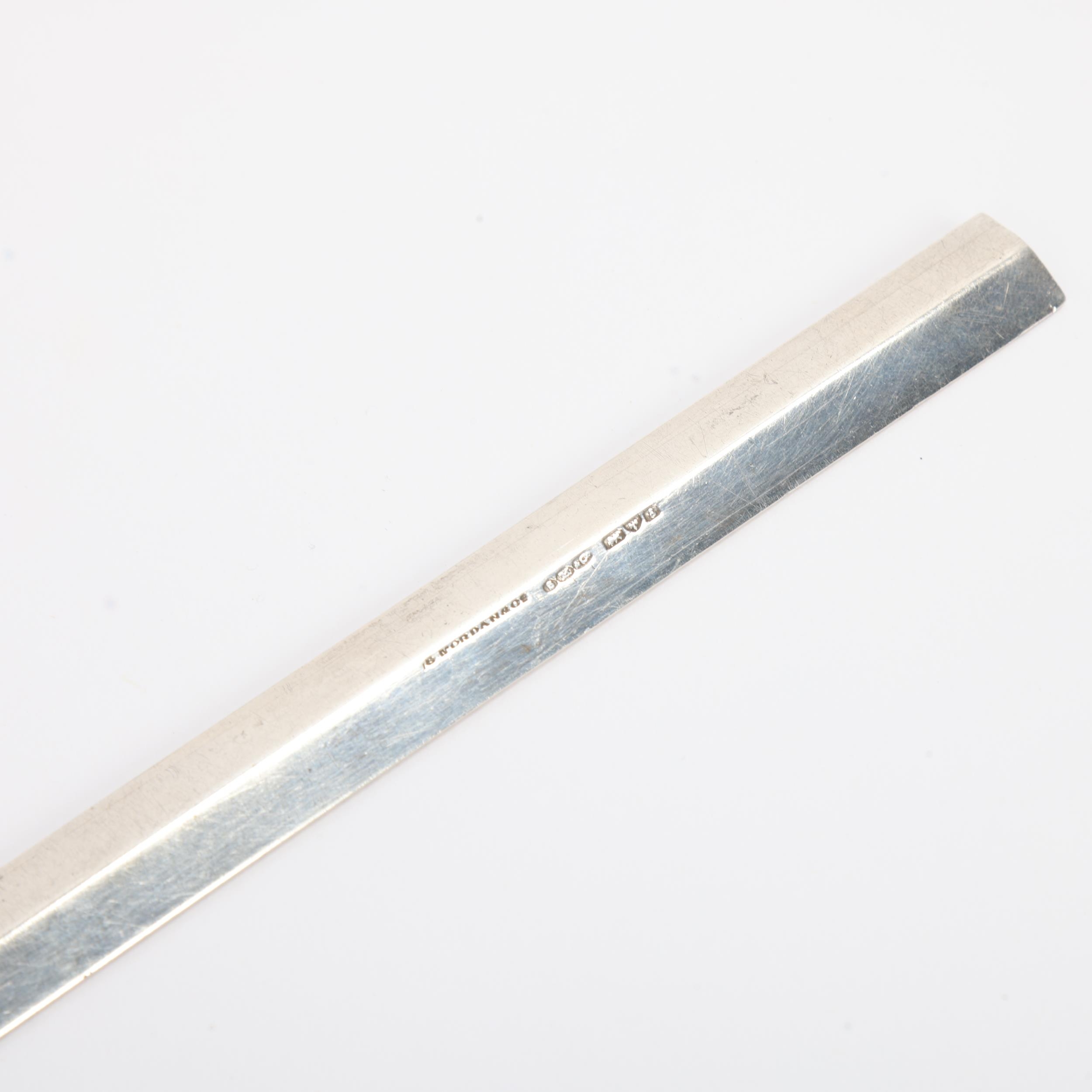 SAMPSON MORDAN & CO - an Edwardian silver 9 inch ruler, Chester 1905, 0.7oz