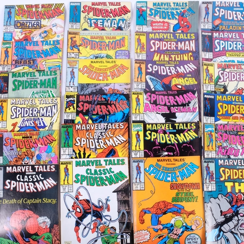 117 - Spiderman, 30 various issues, including Spiderman And The Punisher, Spiderman Tales, Peter Parker Sp... 