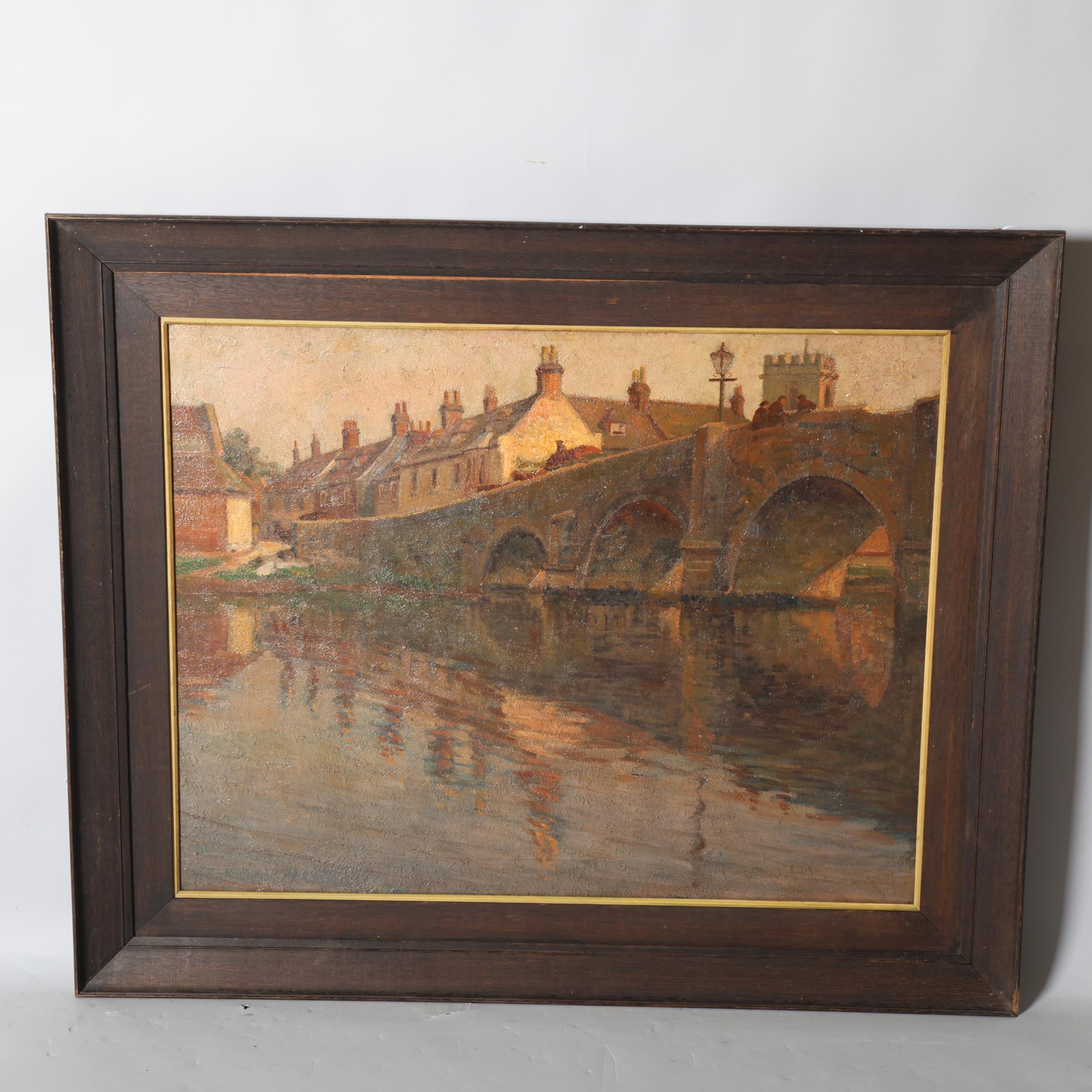 Frederick James Hackman, The Bridge, Wareham Dorset, oil on canvas ...