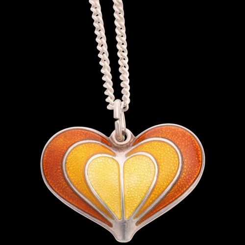 DAVID ANDERSEN - a Norwegian modernist sterling silver polychrome