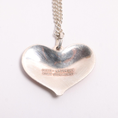DAVID ANDERSEN - a Norwegian modernist sterling silver polychrome