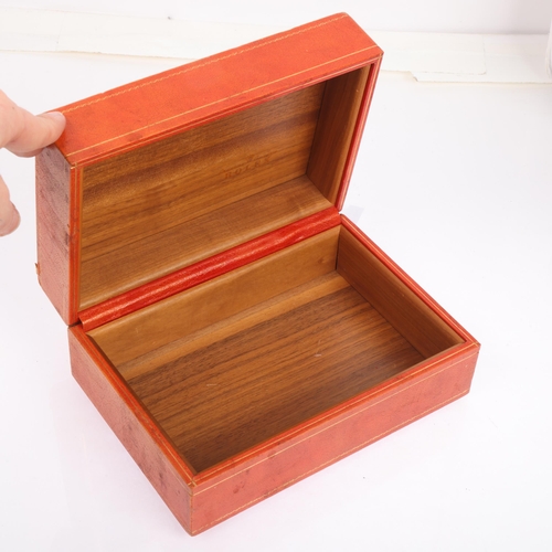 1058 - ROLEX - a Vintage brown/caramel watch box, circa 1970s, 18.5cm x 13cm