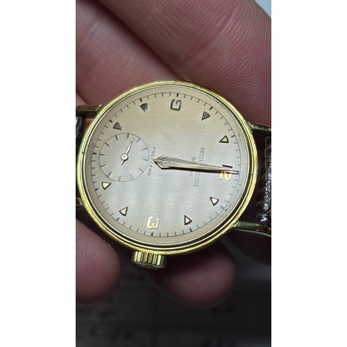 1001 - PATEK PHILIPPE - A Fine and Rare 18ct yellow gold Calatrava 'Freccero' mechanical wristwatch, ref. 2... 