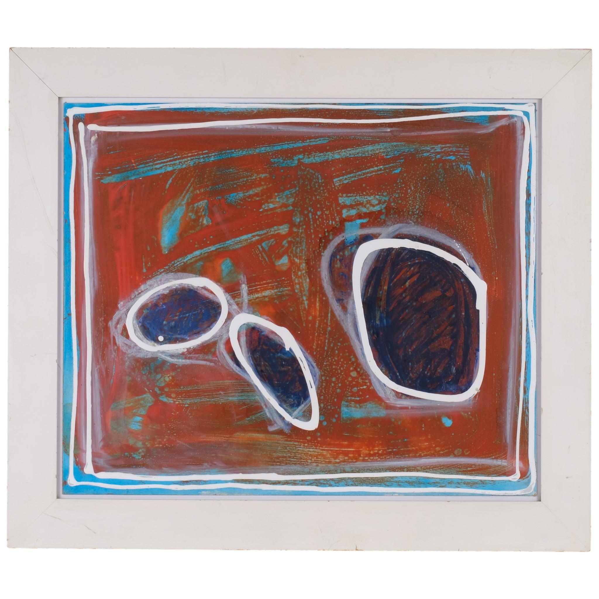Colin Booth, abstract composition, acrylic on board, image 58cm x 68cm ...
