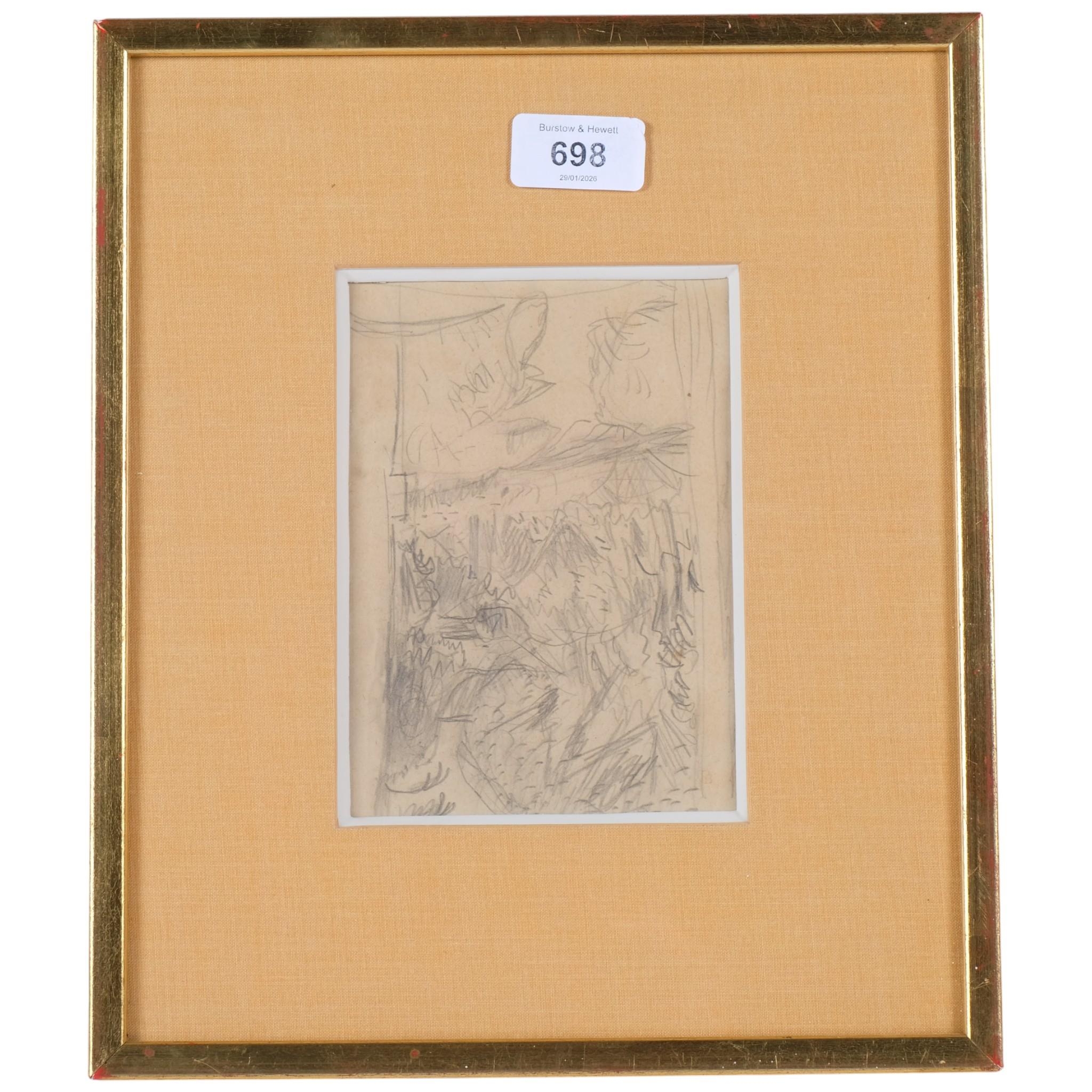 Pierre Bonnard (1867 - 1947), Sentier Du Jardin, pencil drawing, with ...