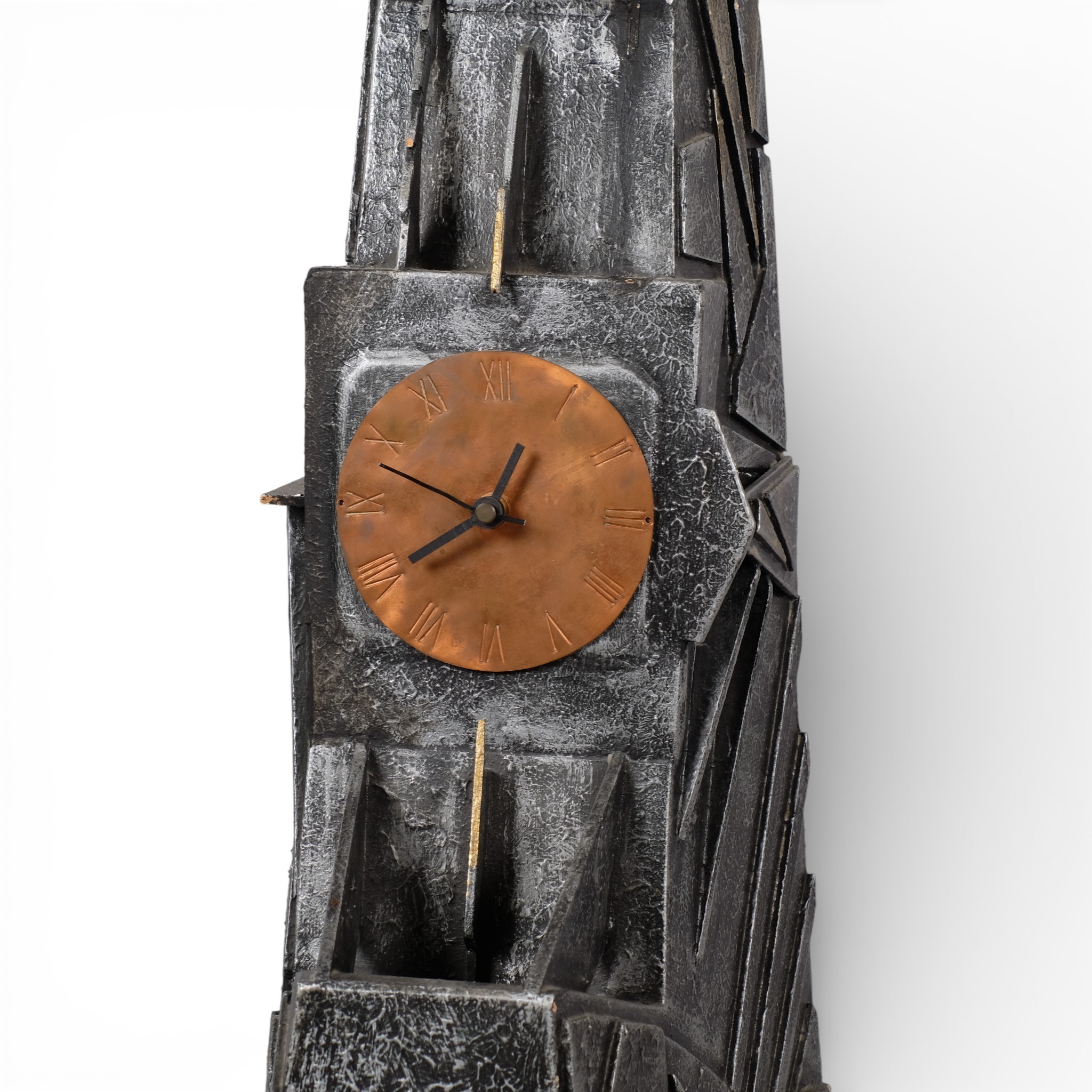 CHRISTIAN N ATKINSON, British, an Industrialist style clock, 
