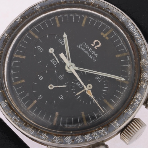 1000 - OMEGA - a stainless steel Speedmaster Pre-Moon 'Ed White' mechanical chronograph wristwatch, ref. 10... 