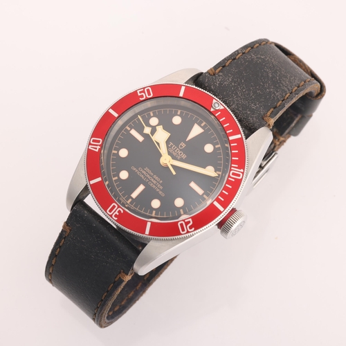 1006 - TUDOR - a stainless steel Heritage Black Bay automatic wristwatch, ref. 79230R, circa 2019, black di... 