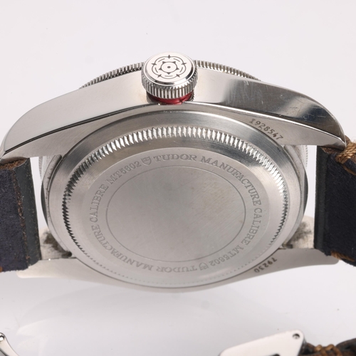 1006 - TUDOR - a stainless steel Heritage Black Bay automatic wristwatch, ref. 79230R, circa 2019, black di... 