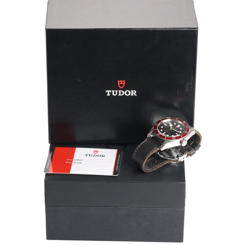 1006 - TUDOR - a stainless steel Heritage Black Bay automatic wristwatch, ref. 79230R, circa 2019, black di... 