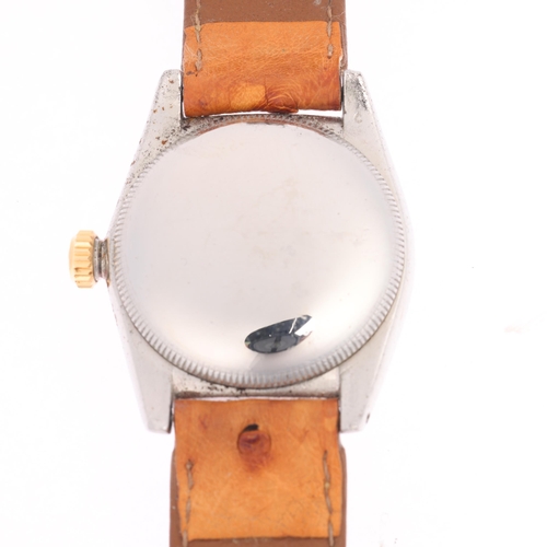 1007 - ROLEX - a Vintage bi-metal Oyster Perpetual 'Bubbleback' automatic chronometer wristwatch, ref. 5010... 
