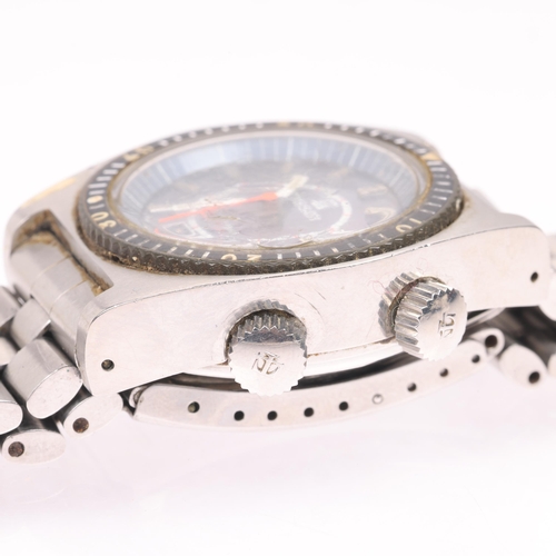 1014 - TISSOT - a Vintage stainless steel Sonorous PR516 mechanical alarm calendar bracelet watch, ref. 405... 