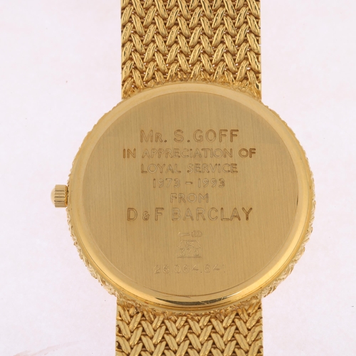 1016 - LONGINES - a Vintage 9ct gold Presence quartz calendar bracelet watch, ref. 26.064.641, circa 1990s,... 
