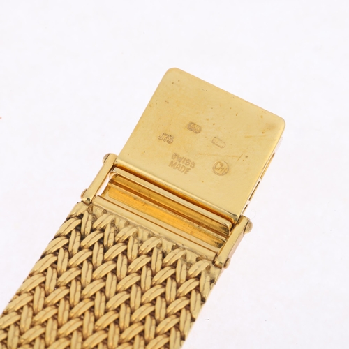 1016 - LONGINES - a Vintage 9ct gold Presence quartz calendar bracelet watch, ref. 26.064.641, circa 1990s,... 