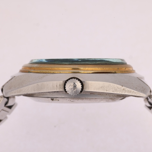 1026 - RADO - a Vintage stainless steel Purple Horse mechanical calendar bracelet watch, ref. 625.7997.4, c... 