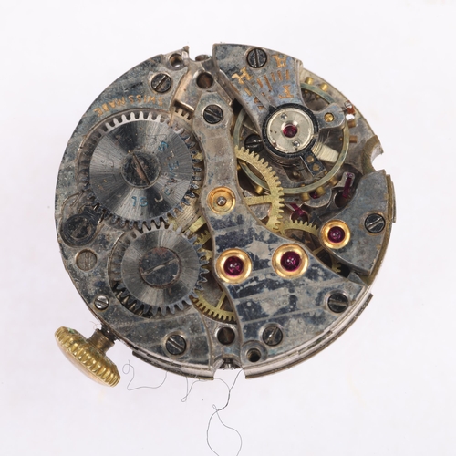 1042 - TIVOLI - a lady's Vintage 9ct rose gold mechanical wristwatch, silvered engine turned sunburst dial ... 