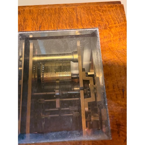 59 - An Edwardian timepiece, by A J Barnsdale of London, 8-day brass chain-driven single fusee movement, ... 