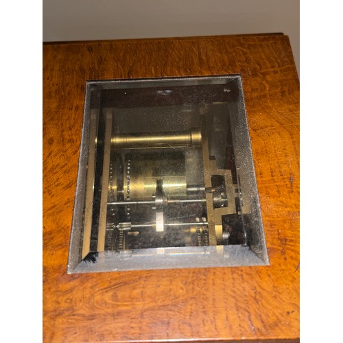 59 - An Edwardian timepiece, by A J Barnsdale of London, 8-day brass chain-driven single fusee movement, ... 