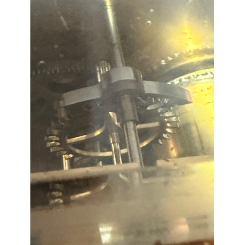 59 - An Edwardian timepiece, by A J Barnsdale of London, 8-day brass chain-driven single fusee movement, ... 