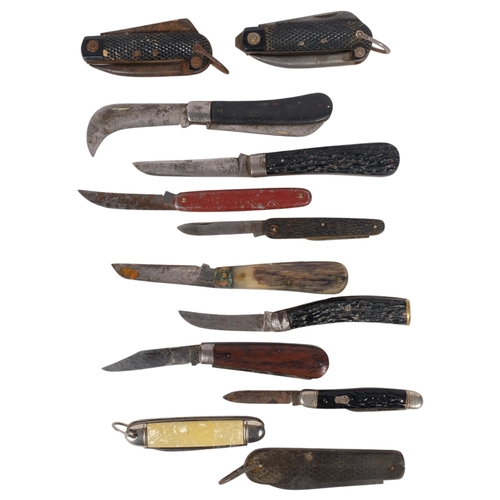 282 - A collection of various Antique and later penknives, makers including Joseph Rogers, Richards, Sayno... 