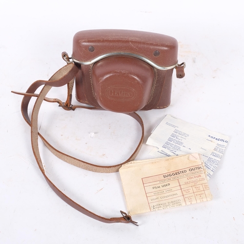 289 - A Super Halina 35x camera and case, along with instruction manual