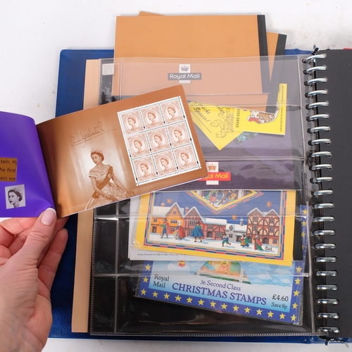 297 - A collector's folder containing a wide variety of stamps, including collector's folders by Royal Mai... 
