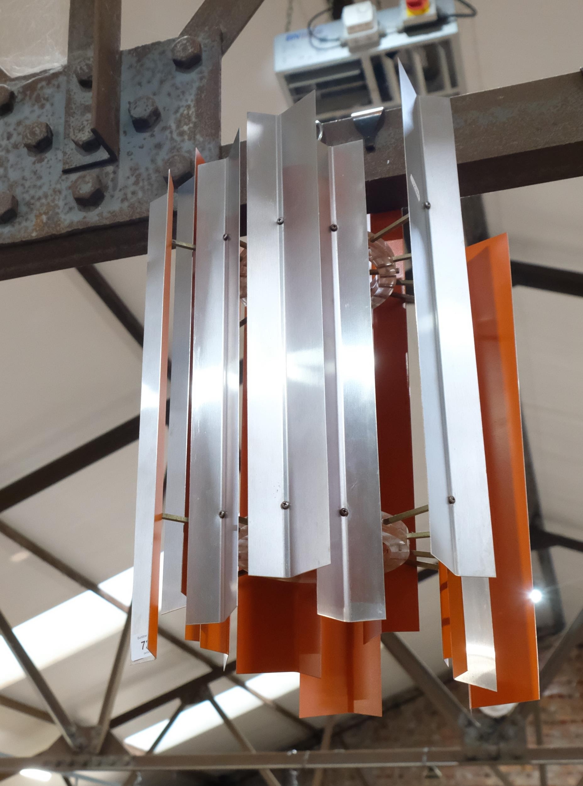 1960’s Danish HF Folsgaard & Preben dal hanging light , H54cm