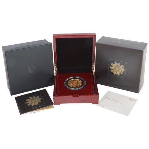 2 - The Queen’s Beasts – 2021 UK Five Ounce Gold Proof Coin, The Royal Mint, 500 Pounds (5oz/156.295g), ... 