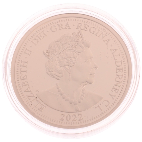 27 - The 2022 Her Majesty’s Graces Platinum Jubilee Gold Proof Double Sovereign Coin, Hattons of London, ... 