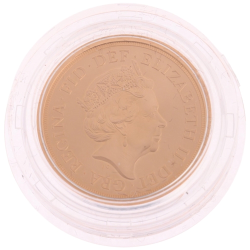 29 - Withdrawal from the European Union – 2020 UK Brexit Gold Sovereign Coin, The Royal Mint, 7.98g, 916.... 