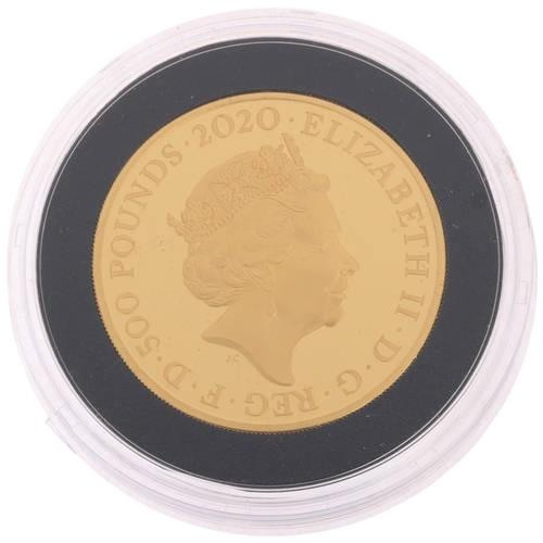 8 - Elton John 2020 UK Five Ounce Gold Proof Coin, The Royal Mint, 500 Pounds (5oz/156.295g), 999.9 Au (... 