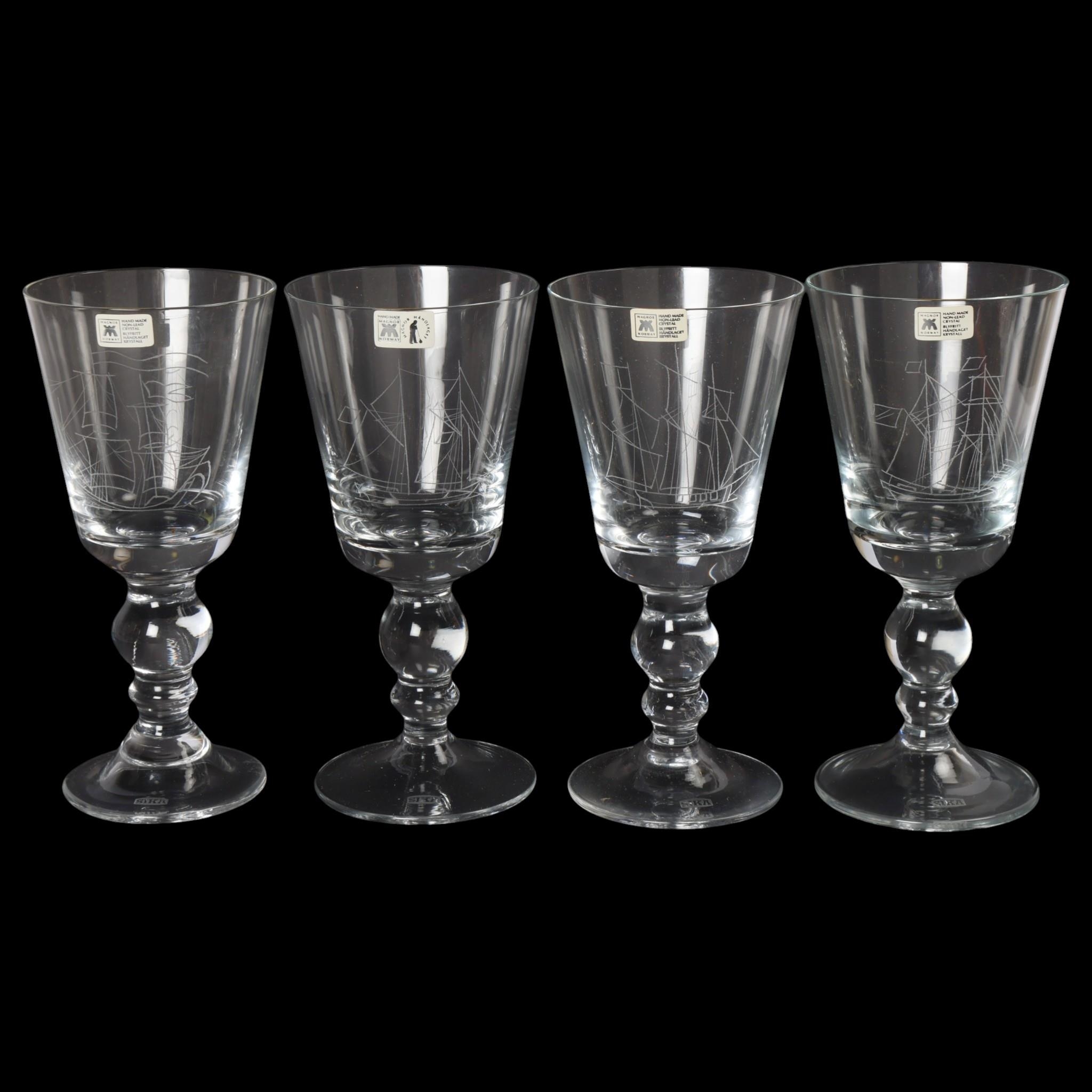 A set of 4 mid century 