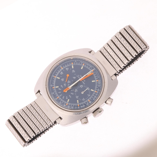 1001 - OMEGA - a Vintage stainless steel Seamaster mechanical chronograph wristwatch, ref. 145.029, circa 1... 