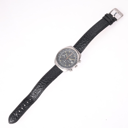 1007 - HEUER - a Vintage stainless steel Pasadena automatic chronograph calendar wristwatch, ref. 750.501, ... 