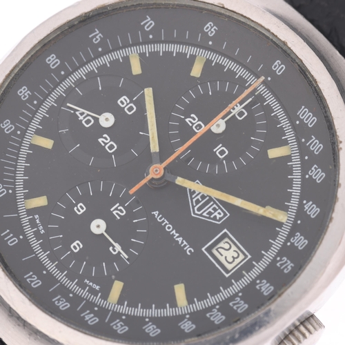 1007 - HEUER - a Vintage stainless steel Pasadena automatic chronograph calendar wristwatch, ref. 750.501, ... 