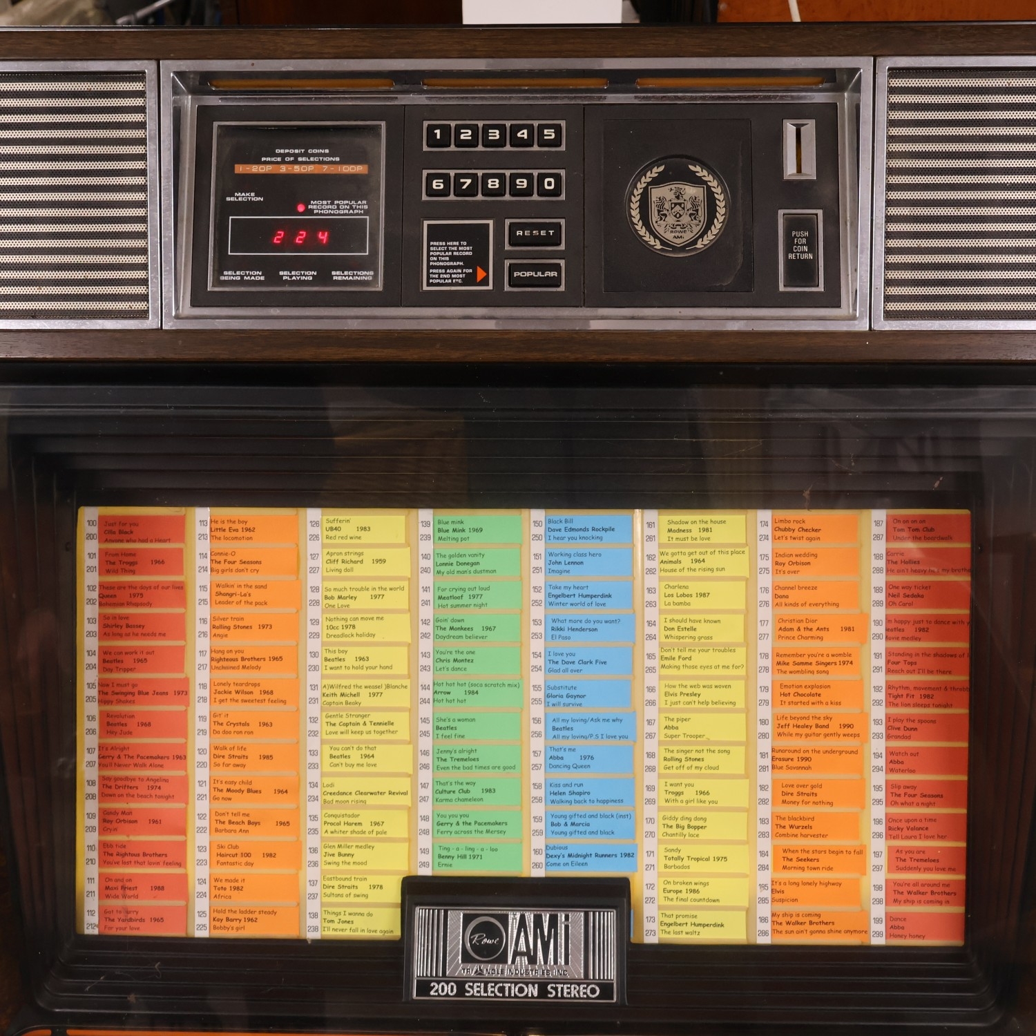 A ROWE international Inc R85 200 selection jukebox, in working order ...