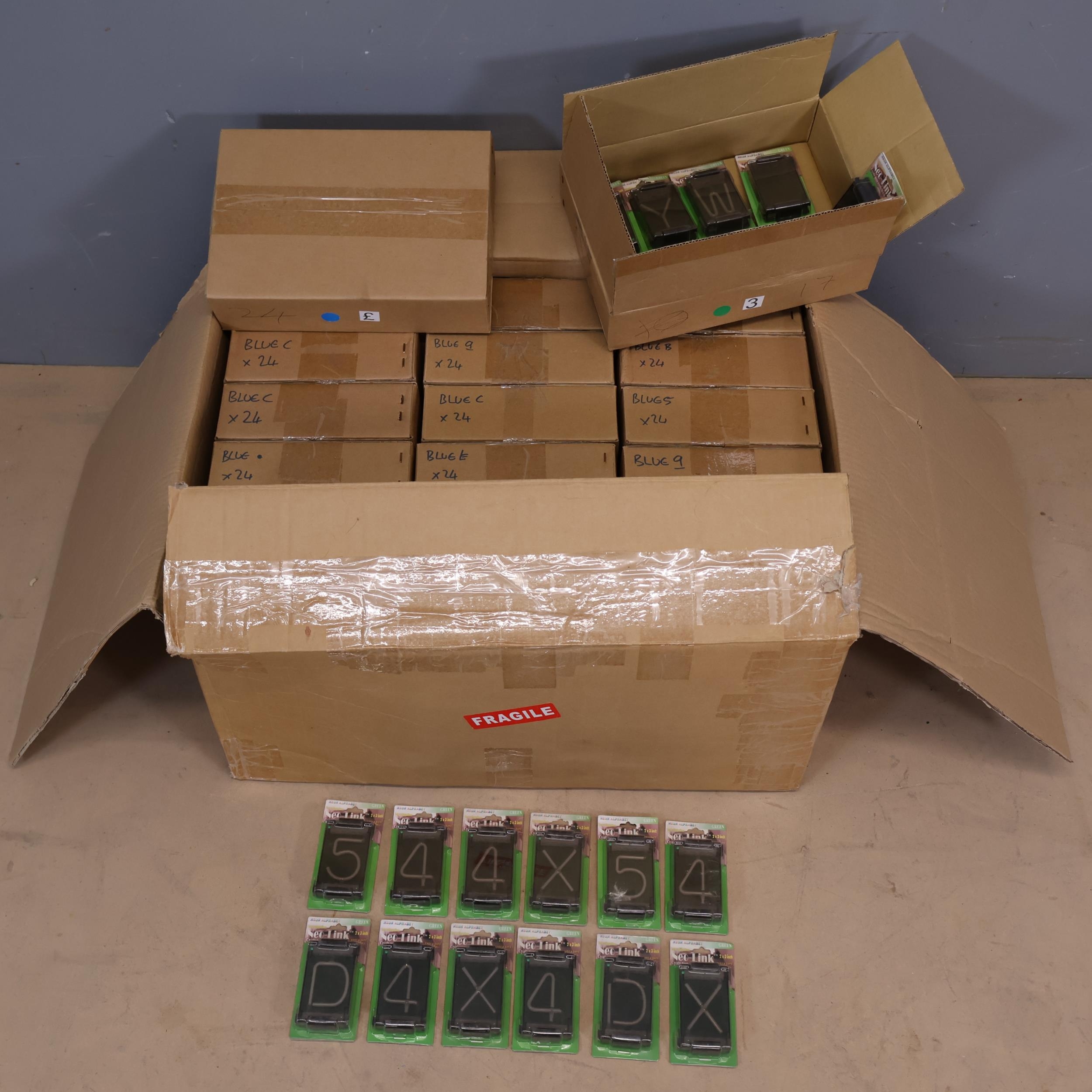 Five boxes containing a large variety of Neo-Link 2x3 inch customisable ...