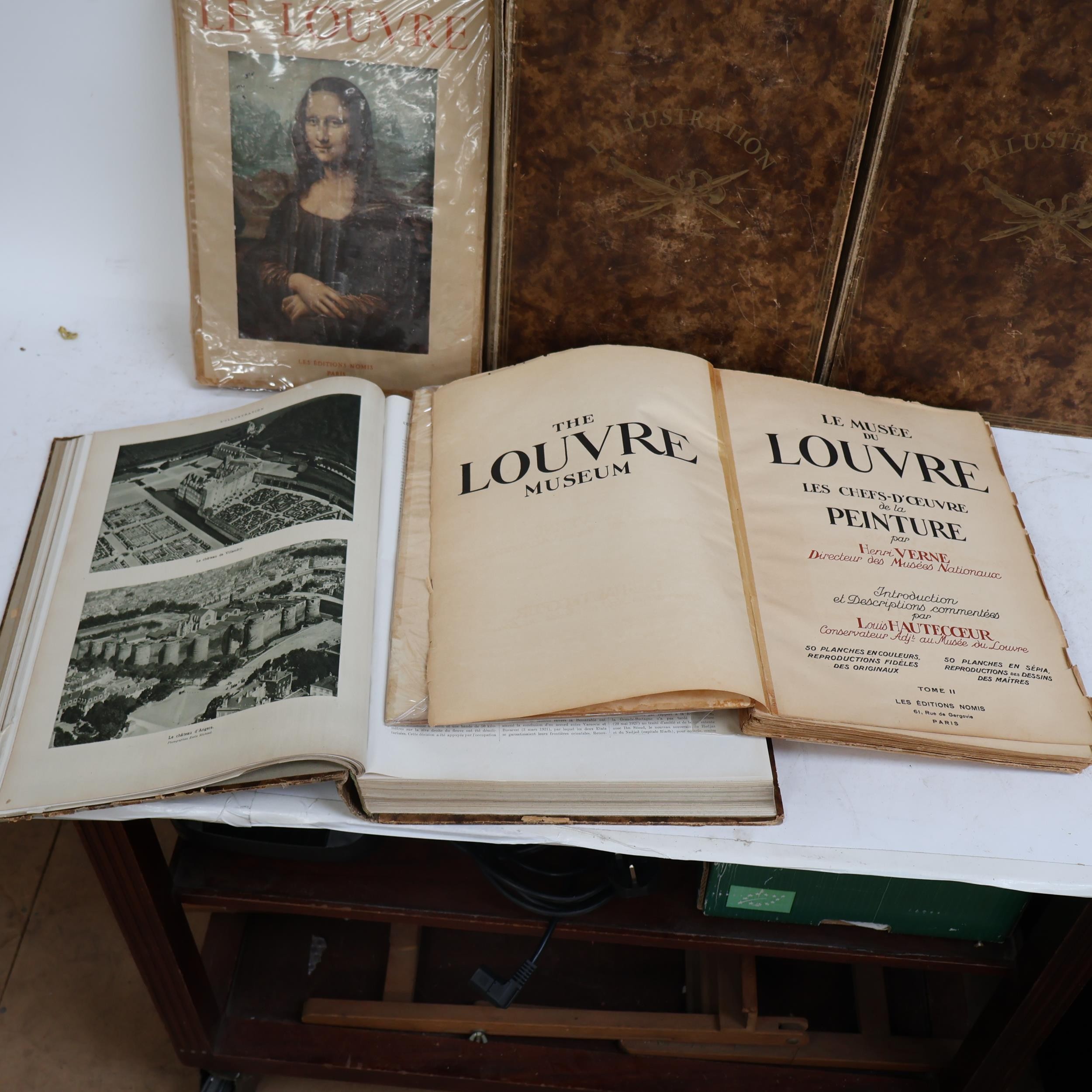 Three compendiums of L'illustration dated 1928 and 1929, and two ...