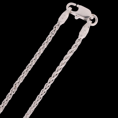 115 - A 1.87ct single stone diamond pendant necklace, claw set with a 1.87ct round brilliant-cut diamond, ... 