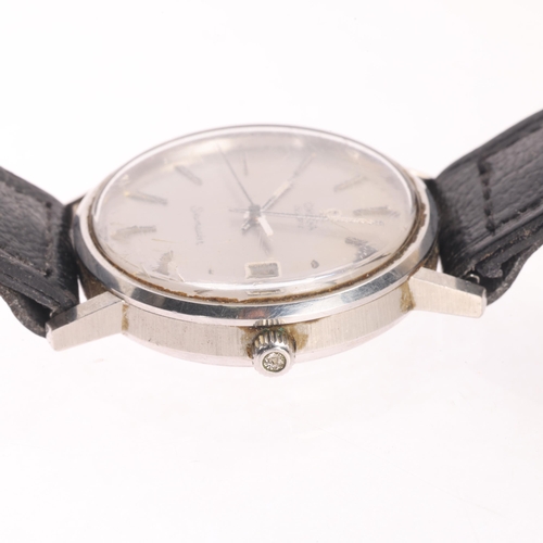 12 - OMEGA - a stainless steel Seamaster quartz calendar wristwatch, ref. 196.0079, circa 1976, silvered ... 