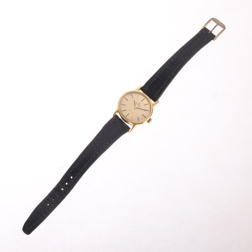 43 - OMEGA - a lady's Vintage gold plated stainless steel De Ville mechanical wristwatch, ref. 511.0508, ... 