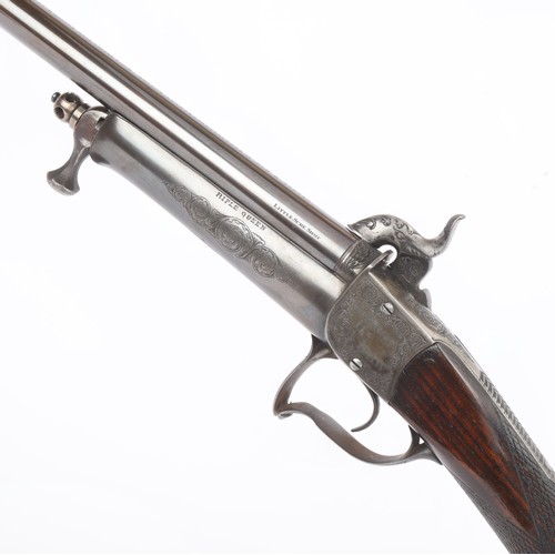 79 - Annie Oakley’s “Rifle Queen” Presentation Engraved Daw’s 408 Pin-Fire Smooth Bore Target Gun - 

Cra... 