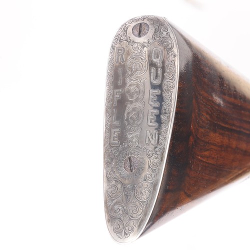 79 - Annie Oakley’s “Rifle Queen” Presentation Engraved Daw’s 408 Pin-Fire Smooth Bore Target Gun - 

Cra... 