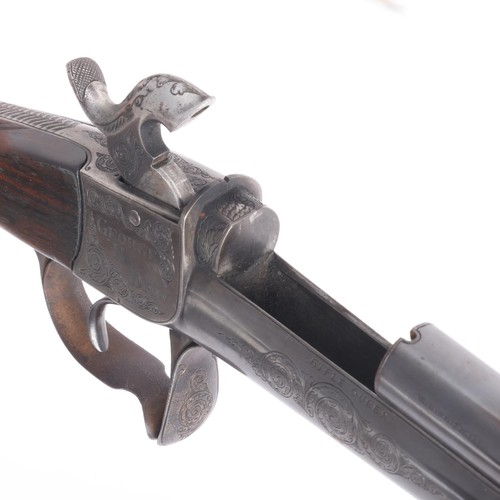 79 - Annie Oakley’s “Rifle Queen” Presentation Engraved Daw’s 408 Pin-Fire Smooth Bore Target Gun - 

Cra... 