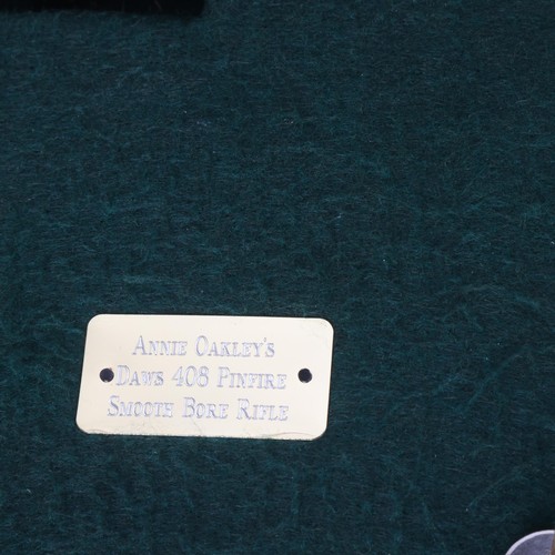 79 - Annie Oakley’s “Rifle Queen” Presentation Engraved Daw’s 408 Pin-Fire Smooth Bore Target Gun - 

Cra... 