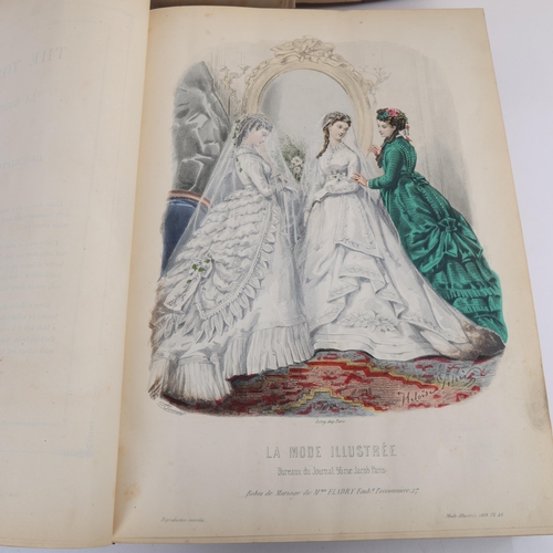 101 - La Mode - 19th century fashion, two bound volumes of French fashion publications between 1868 and 18... 