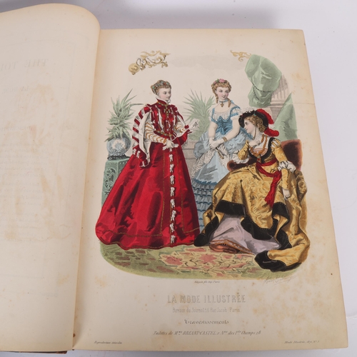101 - La Mode - 19th century fashion, two bound volumes of French fashion publications between 1868 and 18... 