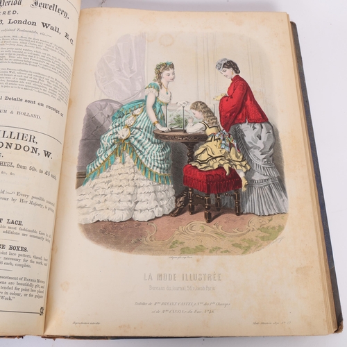 101 - La Mode - 19th century fashion, two bound volumes of French fashion publications between 1868 and 18... 