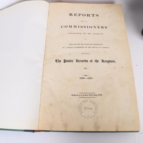 102 - Two hardback volumes of the Reports from the Commissioners appointed by His Majesty to execute measu... 