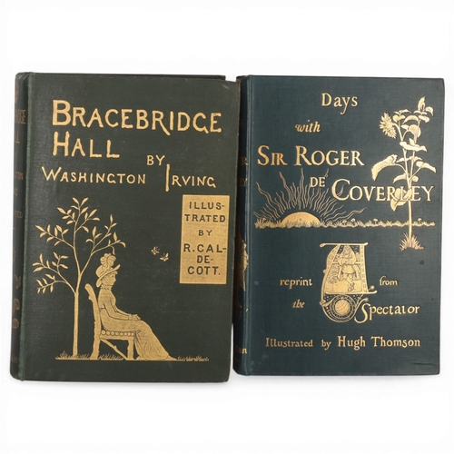 103 - Washington Irving, Bracebridge Hall  London, Macmillan and Co, London 1877, illustrated by R.Caldeco... 